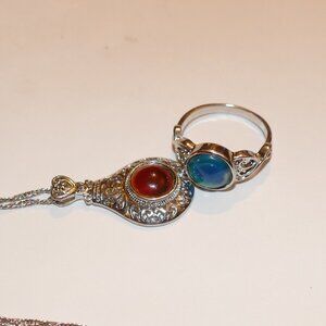 Mood Necklace and Ring Set